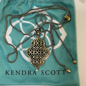 NWOT Kendra Scott Kathy Antiqued Gold Necklace